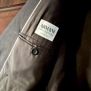 Armani Collezioni Men's Blazer / Large Black